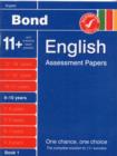 Image for Bond English Assessment Papers 9-10 Years Book 1
