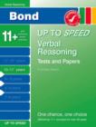 Image for Bond Up to Speed Verbal Reasoning Tests and Papers 10-11+ Years