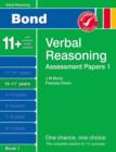 Image for Bond Assessment Papers Verbal Reasoning 10-11+ Yrs Book 1