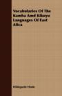 Image for Vocabularies Of The Kamba Amd Kikuyu Languages Of East Afica