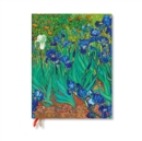 Image for Van Gogh’s Irises Ultra 18-month Vertical Hardback Dayplanner 2025 (Elastic Band Closure)