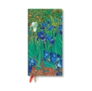 Image for Van Gogh’s Irises Slim 12-month Horizontal Hardback Dayplanner 2025 (Elastic Band Closure)