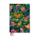 Image for Jungle Song (Whimsical Creations) Midi 12-month Vertical Hardback Dayplanner 2025 (Elastic Band Closure)
