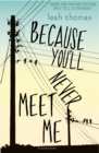 Image for Because you'll never meet me