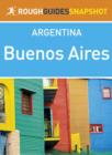 Image for Buenos Aires Rough Guides Snapshot Argentina.