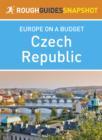 Image for Rough Guides Snapshot Europe on a Budget: Czech Republic.