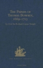Image for The Papers of Thomas Bowrey, 1669-1713