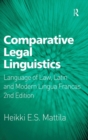 Image for Comparative legal linguistics  : language of law, Latin and modern lingua francas