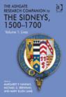 Image for The Ashgate research companion to the Sidneys, 1500-1700Volume 1,: Lives