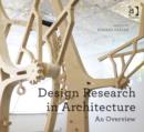 Image for Design research in architecture  : an overview