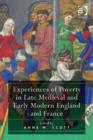 Image for Experiences of Poverty in Late Medieval and Early Modern England and France