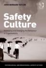 Image for Safety culture: building and sustaining a cultural change in aviation and healthcare