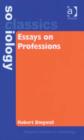 Image for Essays on professions