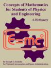 Image for Concepts of Mathematics for Students of Physics and Engineering