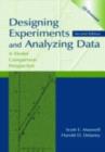 Image for Designing experiments and analyzing data: a model comparison perspective