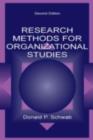 Image for Research methods for organizational studies