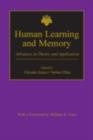Image for Human learning and memory: advances in theory and application : the 4th Tsukuba International Conference on Memory