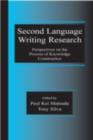Image for Second language writing research: perspectives on the process of knowledge construction