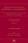 Image for Child psychology in retrospect and prospect: in celebration of the 75th anniversary of the Institute of Child Development : v. 32