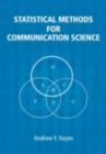Image for Statistical methods for communication science