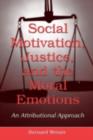 Image for Social motivation, justice, and the moral emotions: an attributional approach