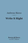 Image for Write It Right (Barnes &amp; Noble Digital Library)