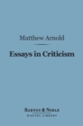 Image for Essays in Criticism, Second Series (Barnes &amp; Noble Digital Library)