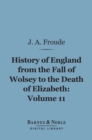 Image for History of England From the Fall of Wolsey to the Death of Elizabeth, Volume 11 (Barnes &amp; Noble Digital Library)