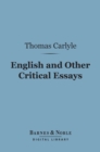 Image for English and Other Critical Essays (Barnes &amp; Noble Digital Library)