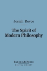Image for Spirit of Modern Philosophy (Barnes &amp; Noble Digital Library)