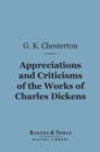 Image for Appreciations and Criticisms of the Works of Charles Dickens (Barnes &amp; Noble Digital Library)