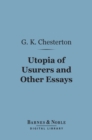 Image for Utopia of Usurers and Other Essays (Barnes &amp; Noble Digital Library)