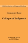 Image for Critique of Judgment (Barnes &amp; Noble Digital Library)