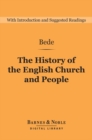 Image for History of the English Church and People (Barnes &amp; Noble Digital Library)