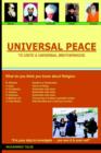 Image for Universal peace  : to unite a universal brotherhood