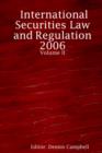 Image for International Securities Law and Regulation - Volume III