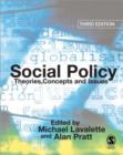 Image for Social policy  : theories, concepts and issues
