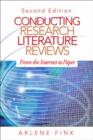Image for Conducting research literature reviews  : from the Internet to paper