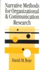 Image for Narrative methods for organizational and communication research