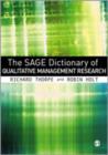 Image for The Sage dictionary of qualitative management research