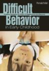 Image for Difficult Behavior in Early Childhood