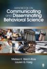 Image for Handbook on Communicating and Disseminating Behavioral Science