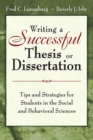 Image for Writing a successful thesis or dissertation  : tips and strategies for students in the social and behavioral sciences