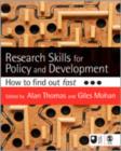 Image for Research Skills for Policy and Development