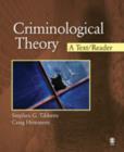 Image for Criminological theory  : a text/reader