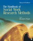 Image for The handbook of social work research methods