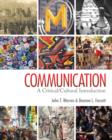 Image for Communication  : a critical/cultural introduction