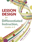 Image for Lesson Design for Differentiated Instruction, Grades 4-9
