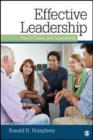 Image for Effective leadership  : theory, cases, and applications