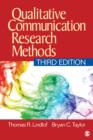 Image for Qualitative communication research methods